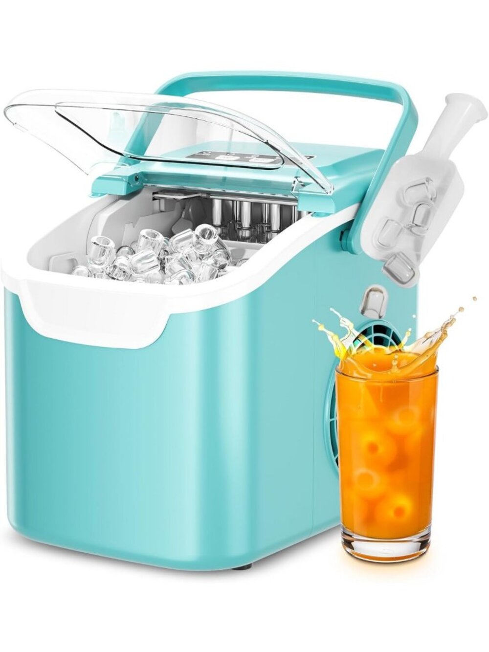 Portable Countertop Ice Maker - Fast Ice Production, Compact & Easy to Use